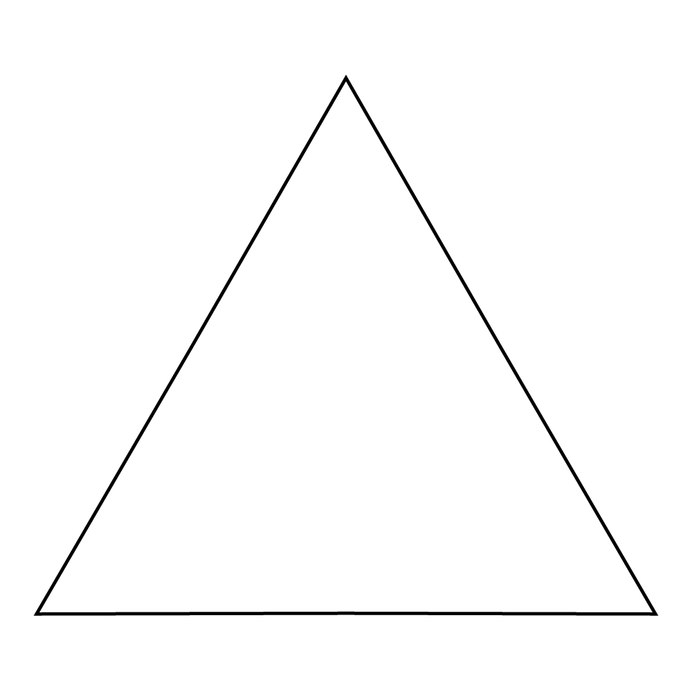 Равносторонний треугольник для дошкольников