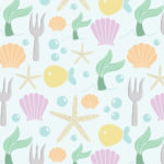 surface pattern design inspired by the Little Mermaid
