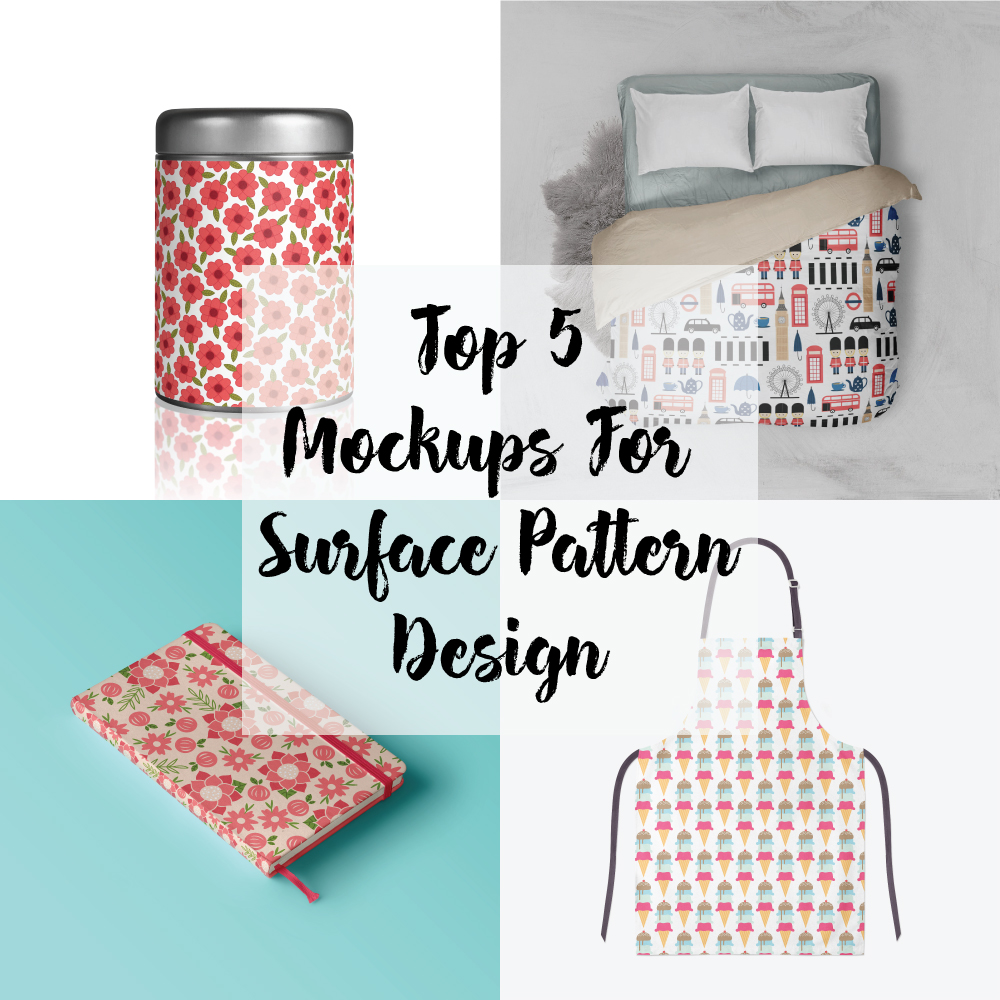 Download Top 5 Free Mockups for Surface Pattern Design - Kelcie Makes Patterns