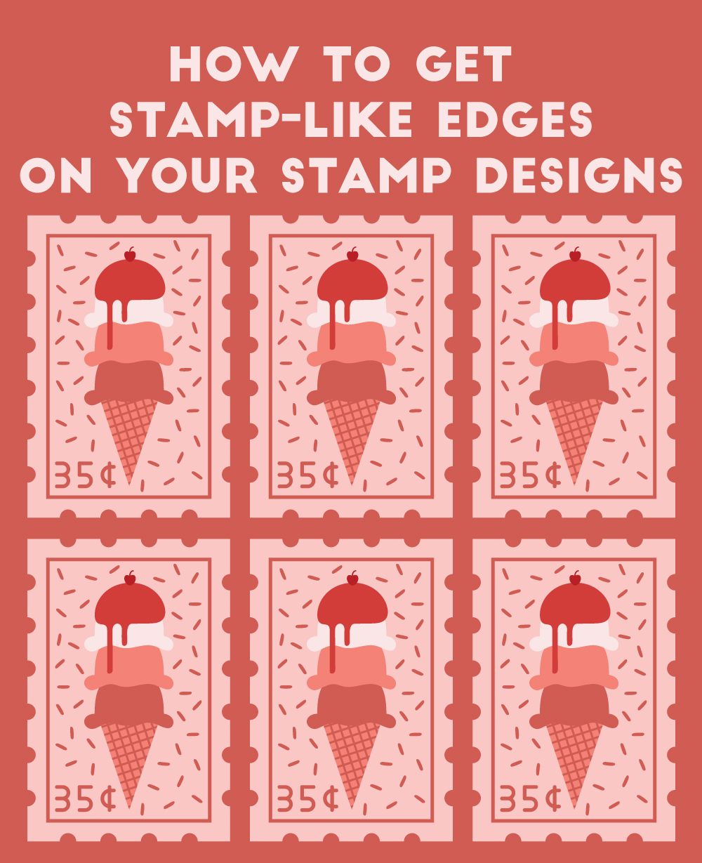 How to create a rectangular stamp layout.